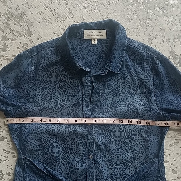 Anthropologie Cloth & Stone Chambray Dress - Picture 6 of 8